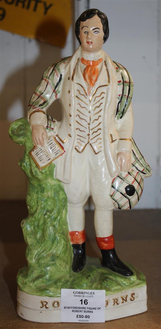 Staffordshire figure of Robert Burns